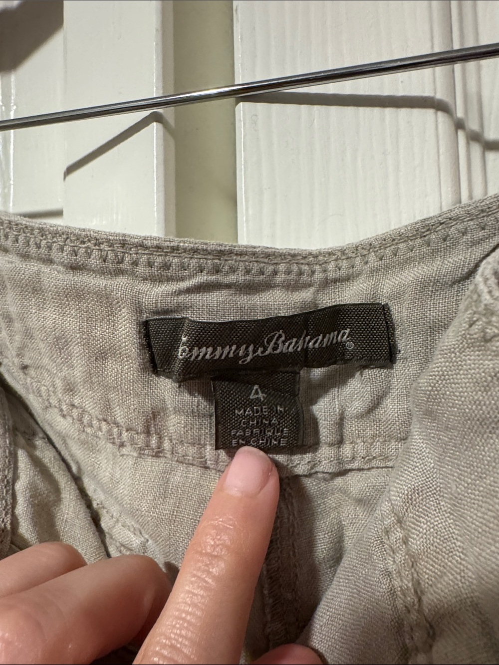 100% linen pants from Tommy bahama size 4 flax + gift pair - Picture 2 of 6